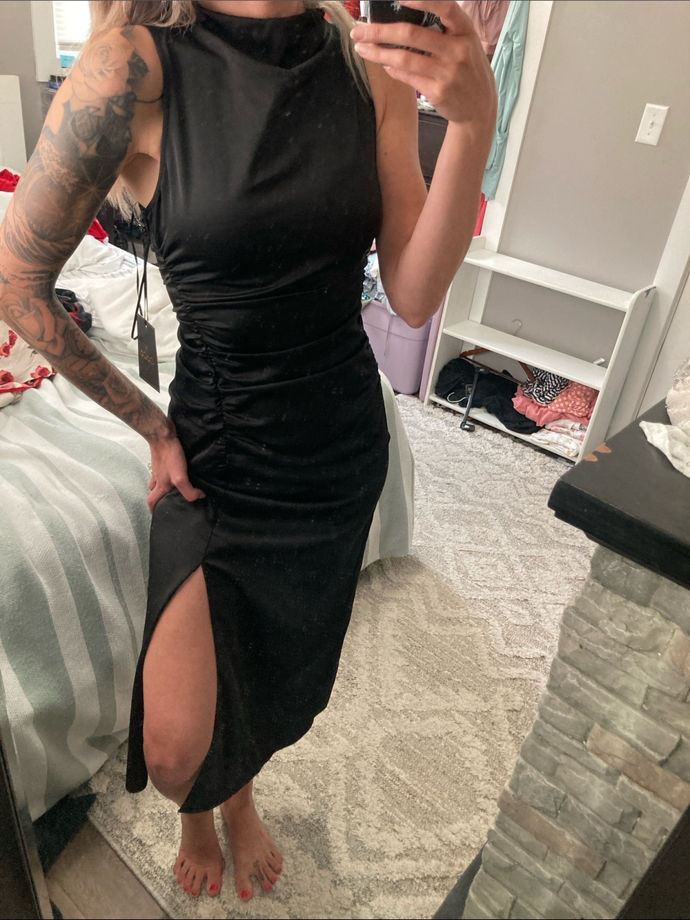 Elegant Black Sleeveless Dress